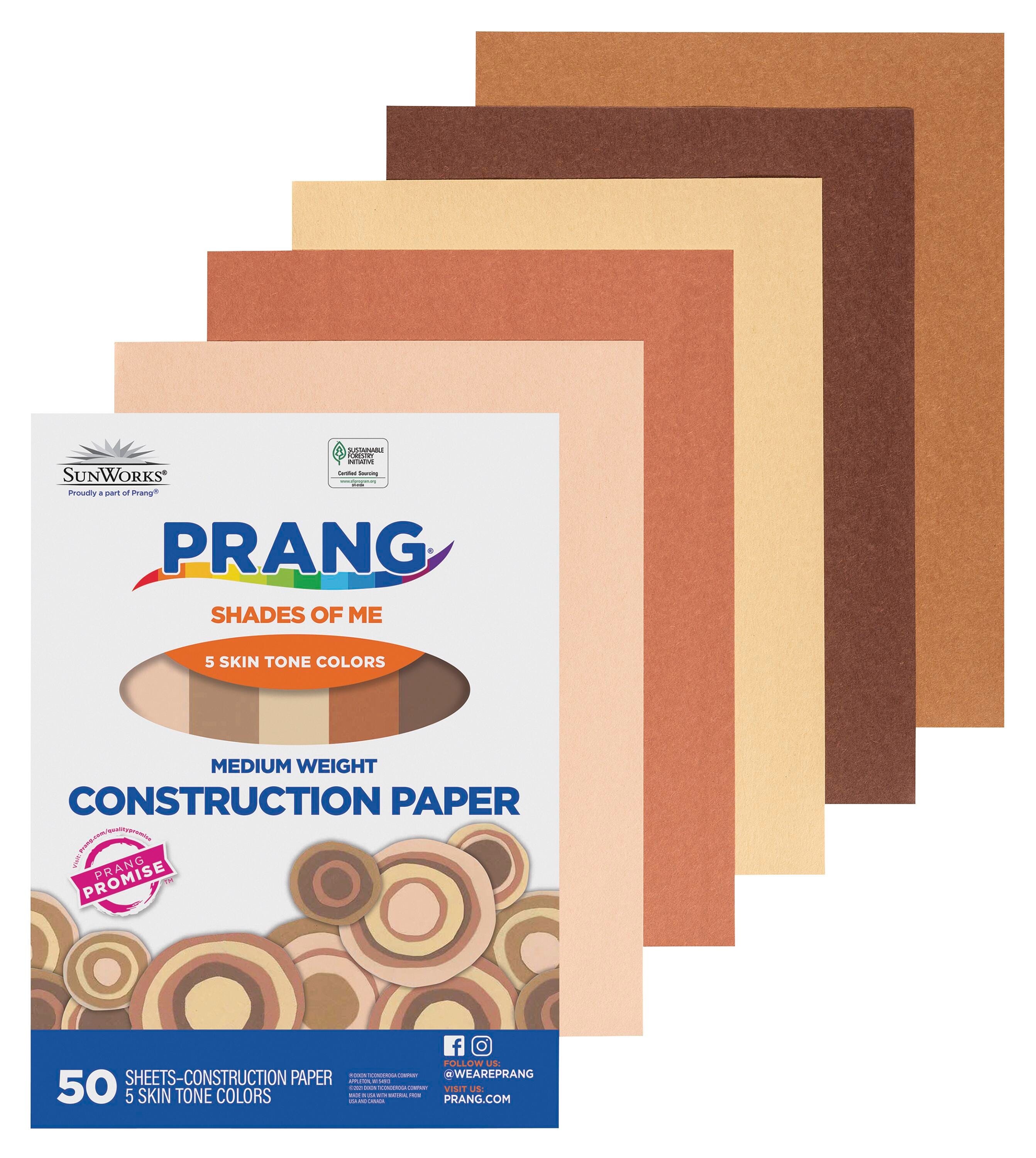 Prang Shades of Me Multi-Cultural Construction Paper, 9 x 12 Inches, Assorted Colors, 50 Sheets 409340